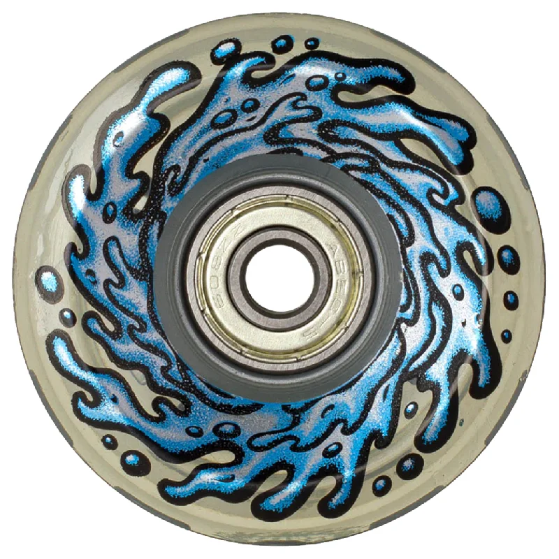 Soft Skateboard Wheels For Rough Roads-SLIME BALLS LIGHT UP 78A WHEELS BLUE - 60MM