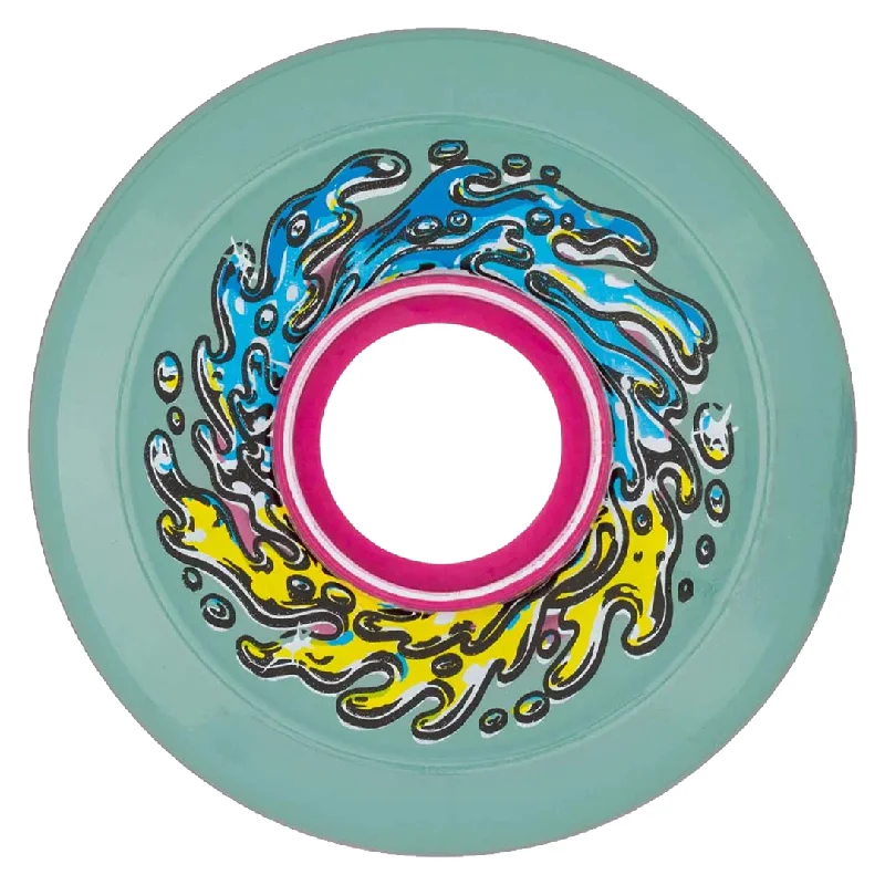 Skateboard Wheels For Better Grip On Concrete-SLIME BALLS OG SLIME CHROME 78A WHEELS TRANSLUCENT GREEN - 60MM