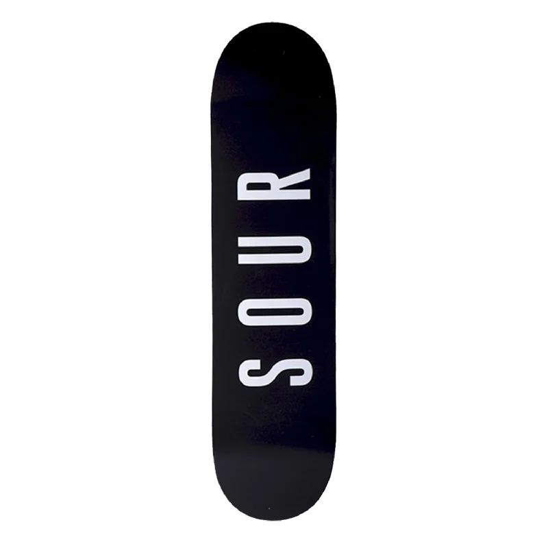 Skateboard Deck With Strong Ply Layers-Sour Solution Army Black Deck 8.5"