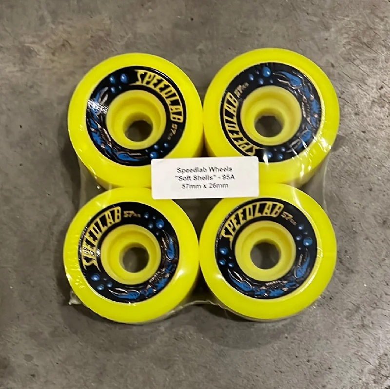 Skateboard Wheels For Longboard Riders-SPEEDLAB WHEELS - SOFT SHELLS - 57mm 95a