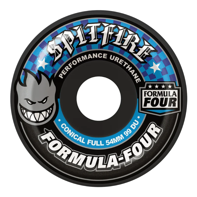 Skateboard Deck For Quick Acceleration-Spitfire Formula Four Conical Full Dark Grey 99a - 52mm