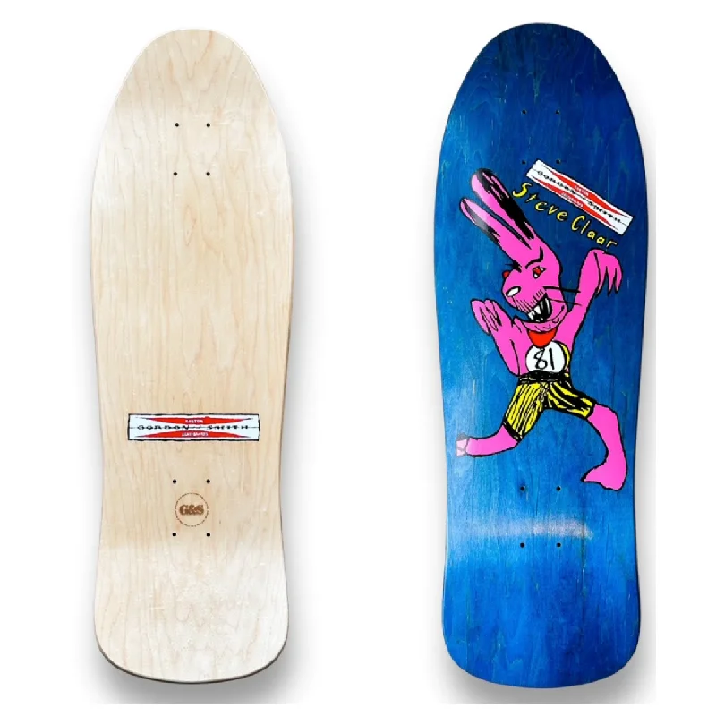 Affordable Skateboard Deck For Riders-Steve Claar “Rabbid Rabbit” C 90 Concave - Blue Reissue Skateboard Deck