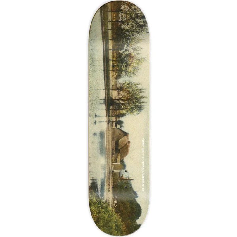 Skateboard Deck For Hard Surfaces-The National Skateboard Co. Tommy May Toft Monks Skateboard Deck 8"