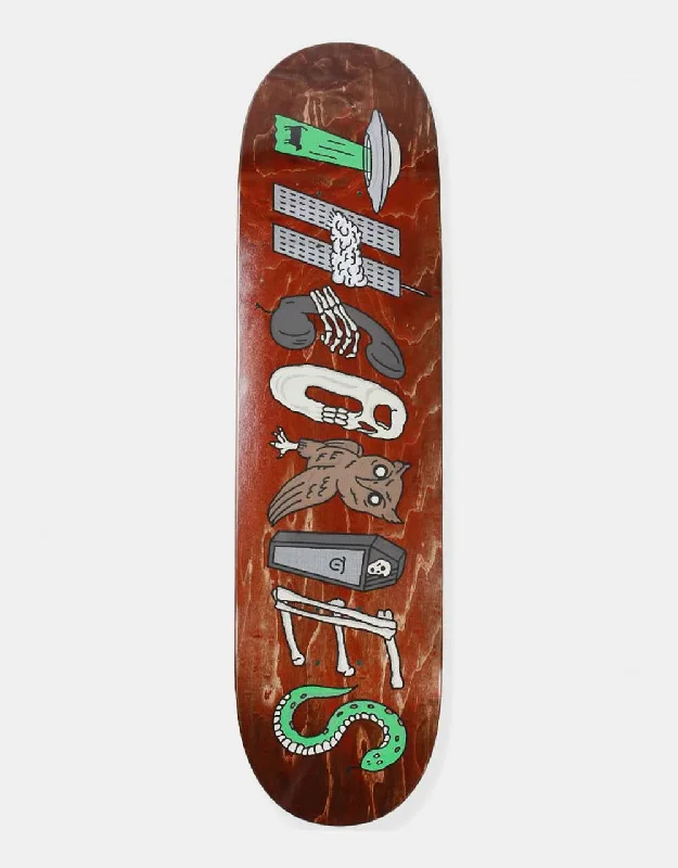 Skateboard Deck With High Pop-Theories of Atlantis Symbols Skateboard Deck - 8.5"