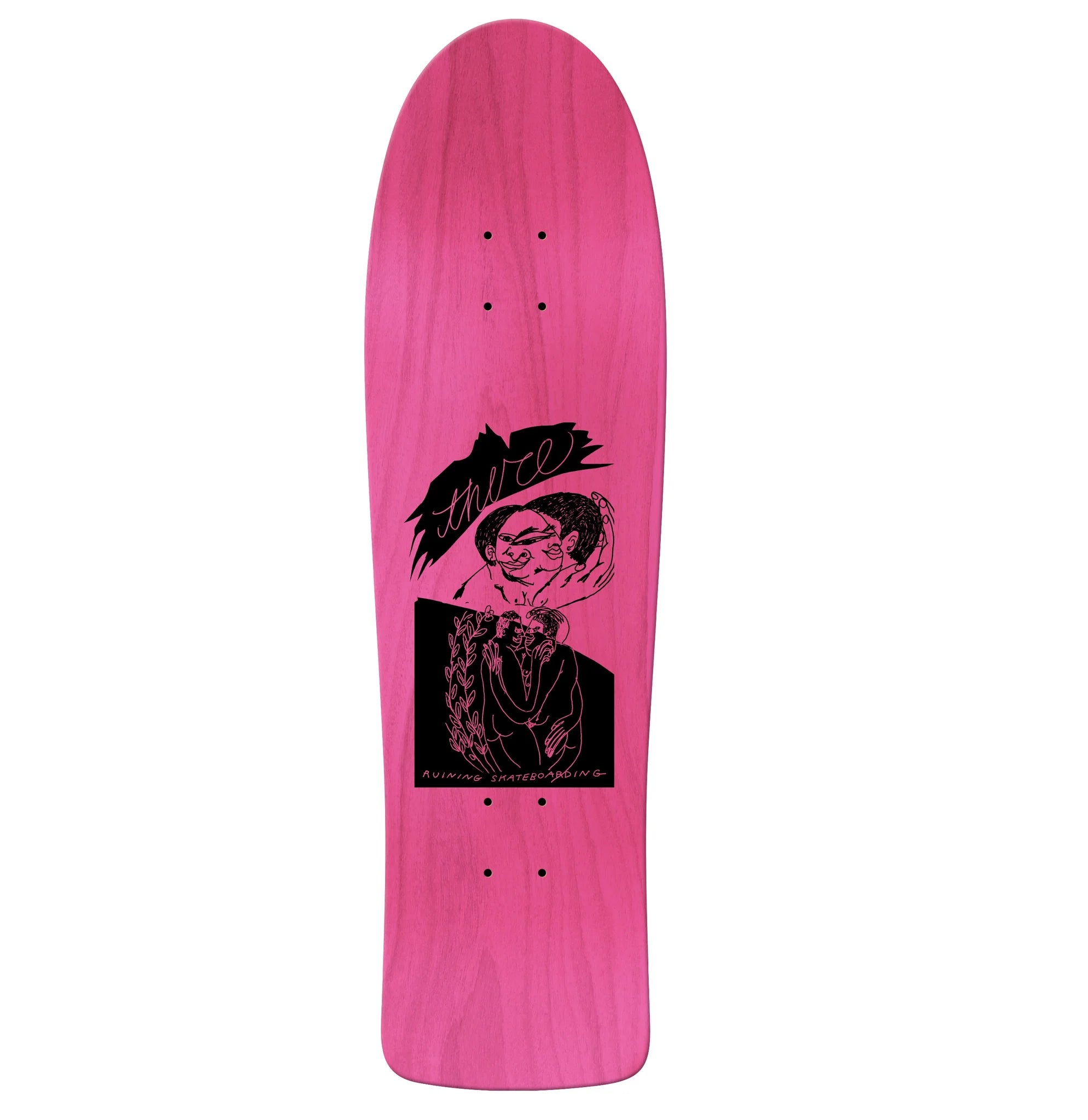 Skateboard Deck With Special Grip Design-There Cher Strauberry Ashtray 8.67