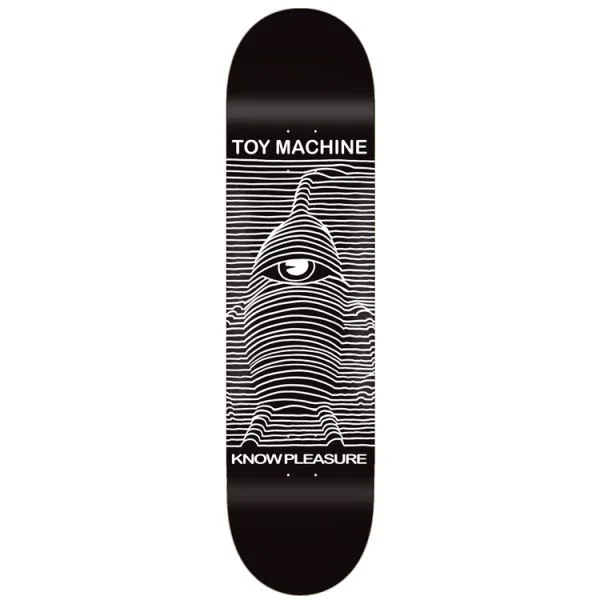 Skateboard Deck For Beginners And Pros-Toy Machine Known Pleasure Skateboard Deck 8.0"