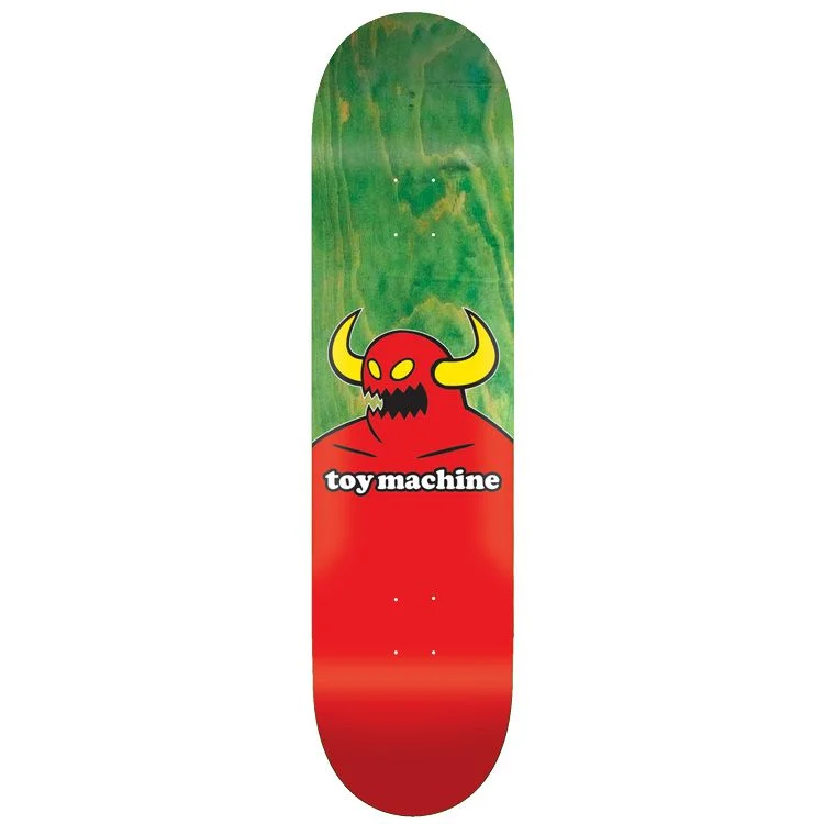 Skateboard Deck With A Smooth Finish-Toy Machine Monster Skateboard Deck - 8.0" - Assorted Colors