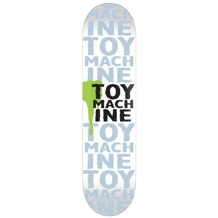 Skateboard Deck With High Pop-Toy Machine Skateboard Deck New Blood Drip White 8.0