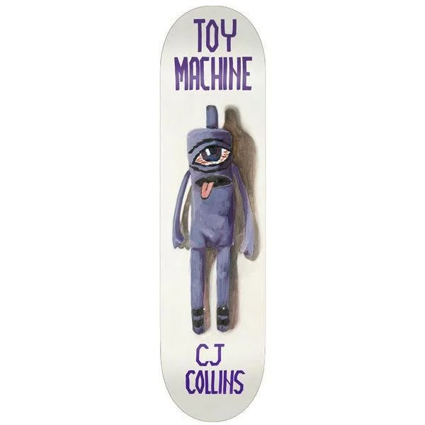 Skateboard Deck With Deep Concave-Toy Machine Skateboards CJ Collins Sock Doll Deck 7.75"