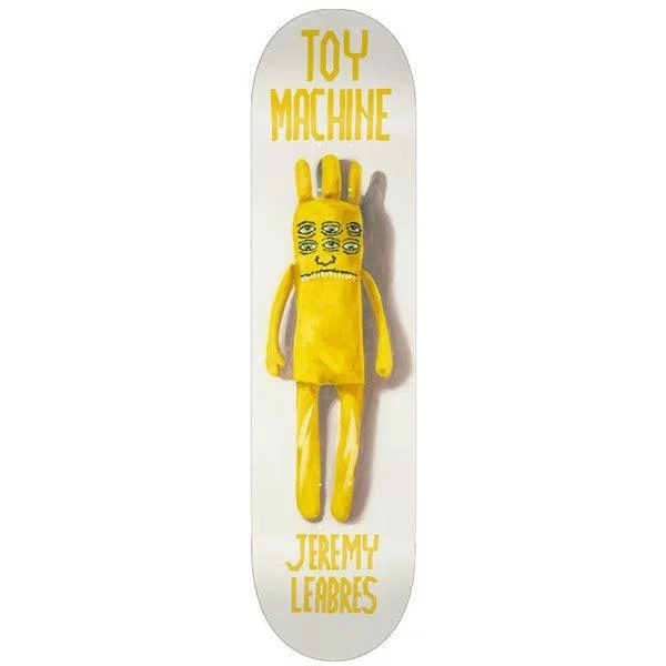 Deck With Graphic Print For Skateboard-Toy Machine Skateboards Jeremy Leabres Sock Doll Deck 8.13"