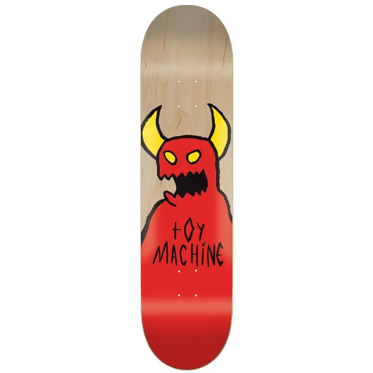 Skateboard Deck For Quick Tricks-Toy Machine Sketchy Monster Skateboard Deck - 8.38"