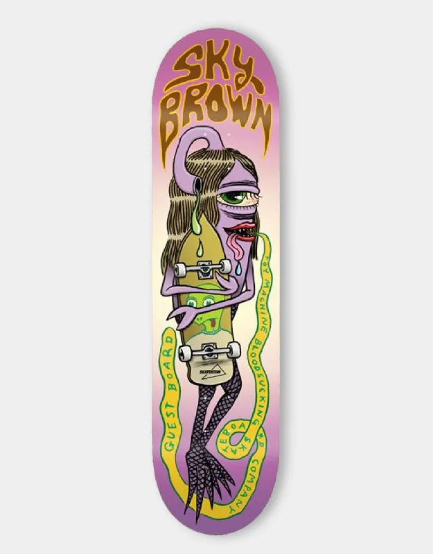 Limited Edition Skateboard Deck-Toy Machine Sky Brown Guest Pro Skateboard Deck - 8.25"