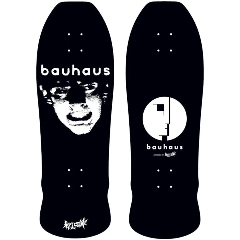 Skateboard Deck With High Impact Resistance-Welcome X Bauhaus Mask on Early Grab Deck