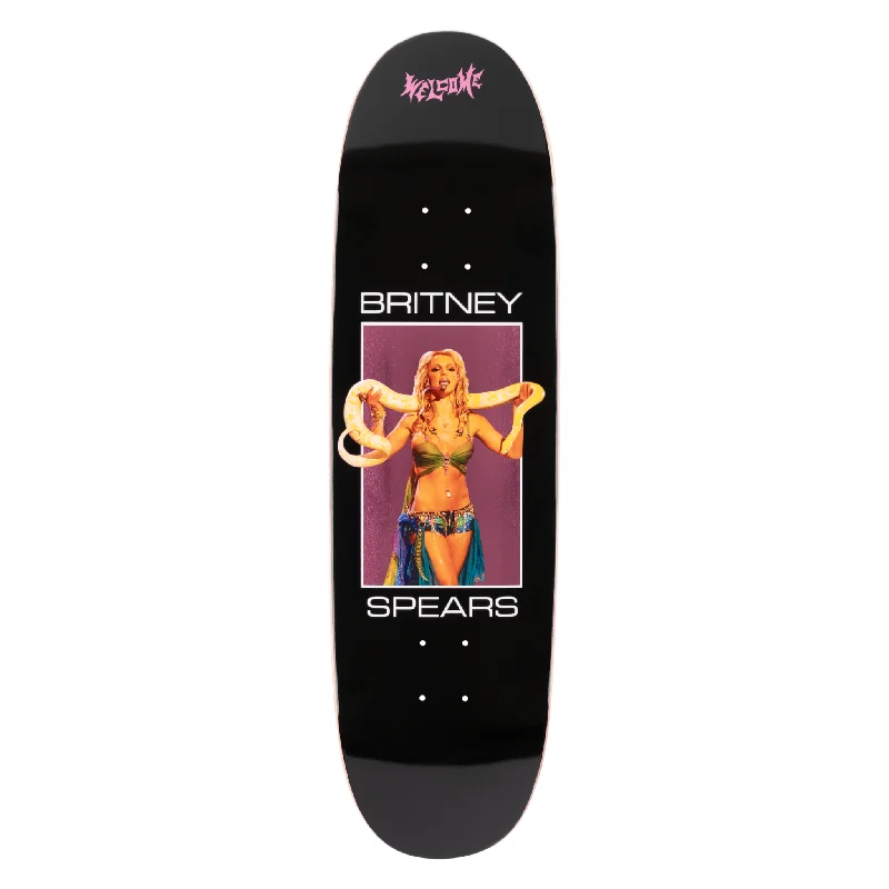 Skateboard Deck For Hard Riders-Welcome X Britney Spears - Snake On Son of Boline Black/Pink Foil 8.8" Deck