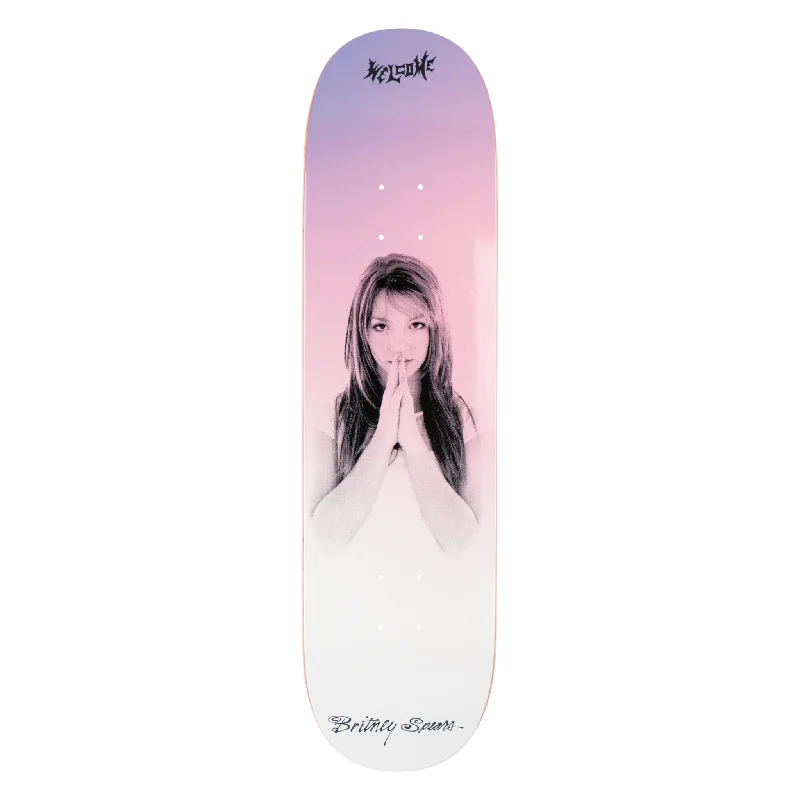 Skateboard Deck With Multiple Ply Layers-Welcome X Britney Spears - Believe On Popsicle 8.25" Pearl Deck