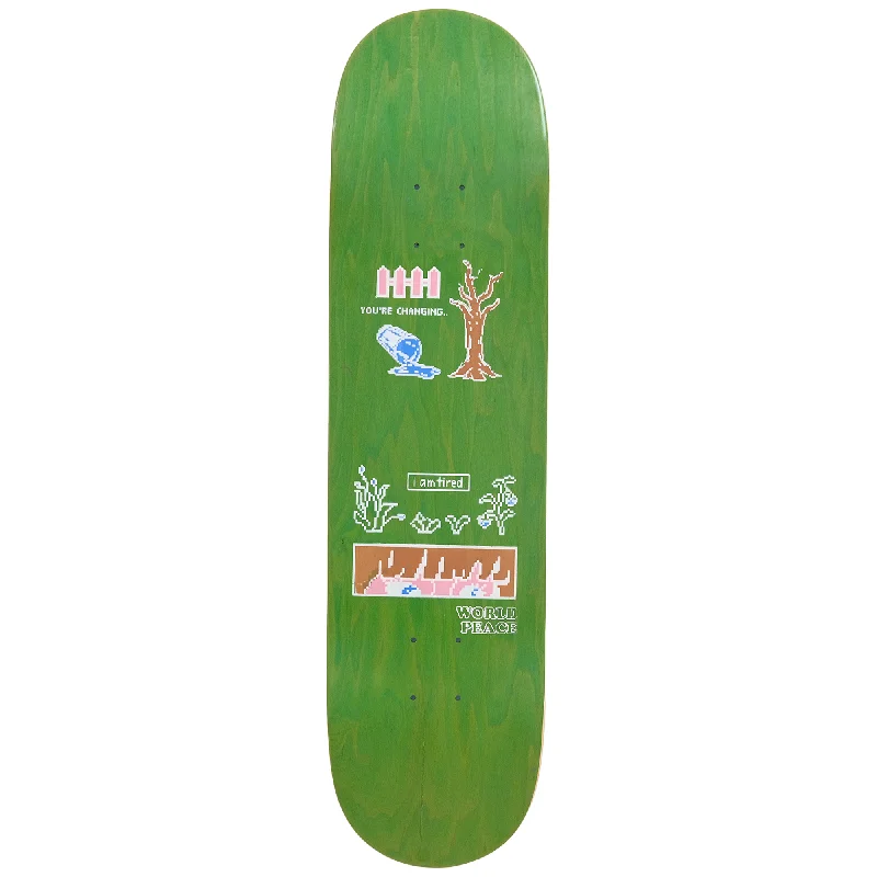 Soft Skateboard Deck For Smooth Tricks-World Peace I'm Tired Deck