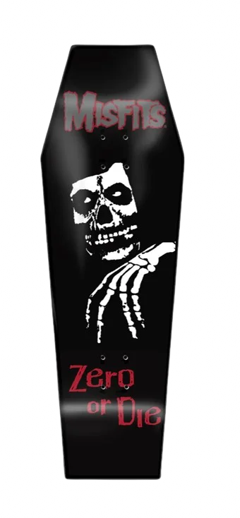 Skateboard Deck For Precision Stunts-Zero x Misfits - LEGACY OF BRUTALITY COFFIN Skateboard Deck