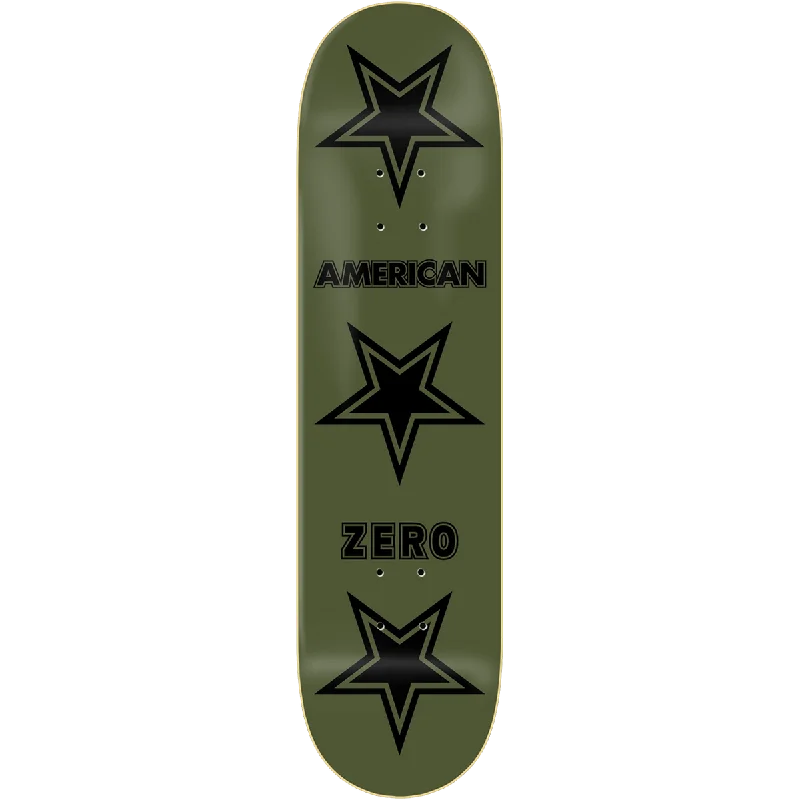 Best Skateboard Deck For Long-Term Use-Zero Skateboard Deck American Zero Military Green/Black 8.25"