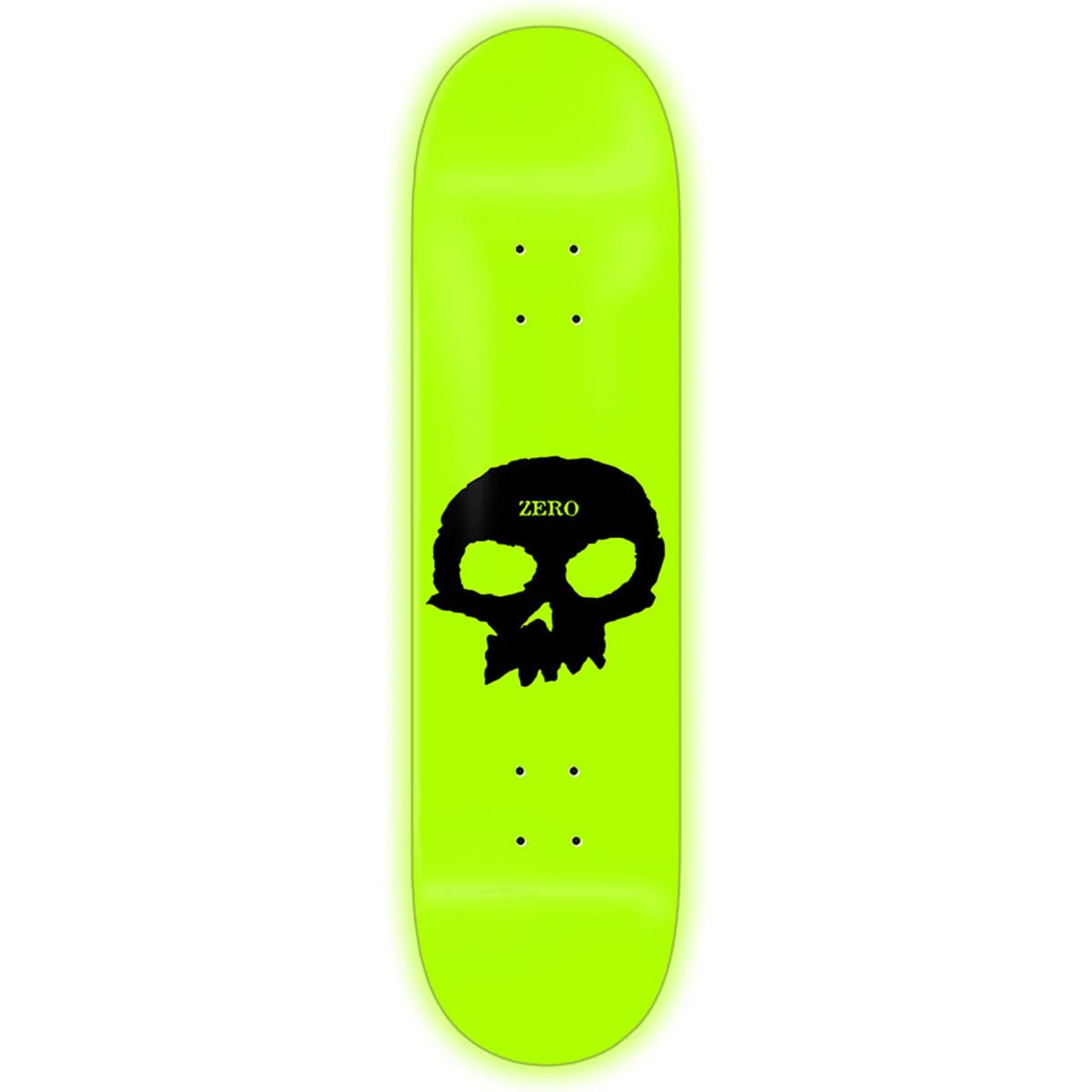 Best Deck For Skateboard Control-Zero Skateboards GITD Single Skull Skateboard Deck 8.25"